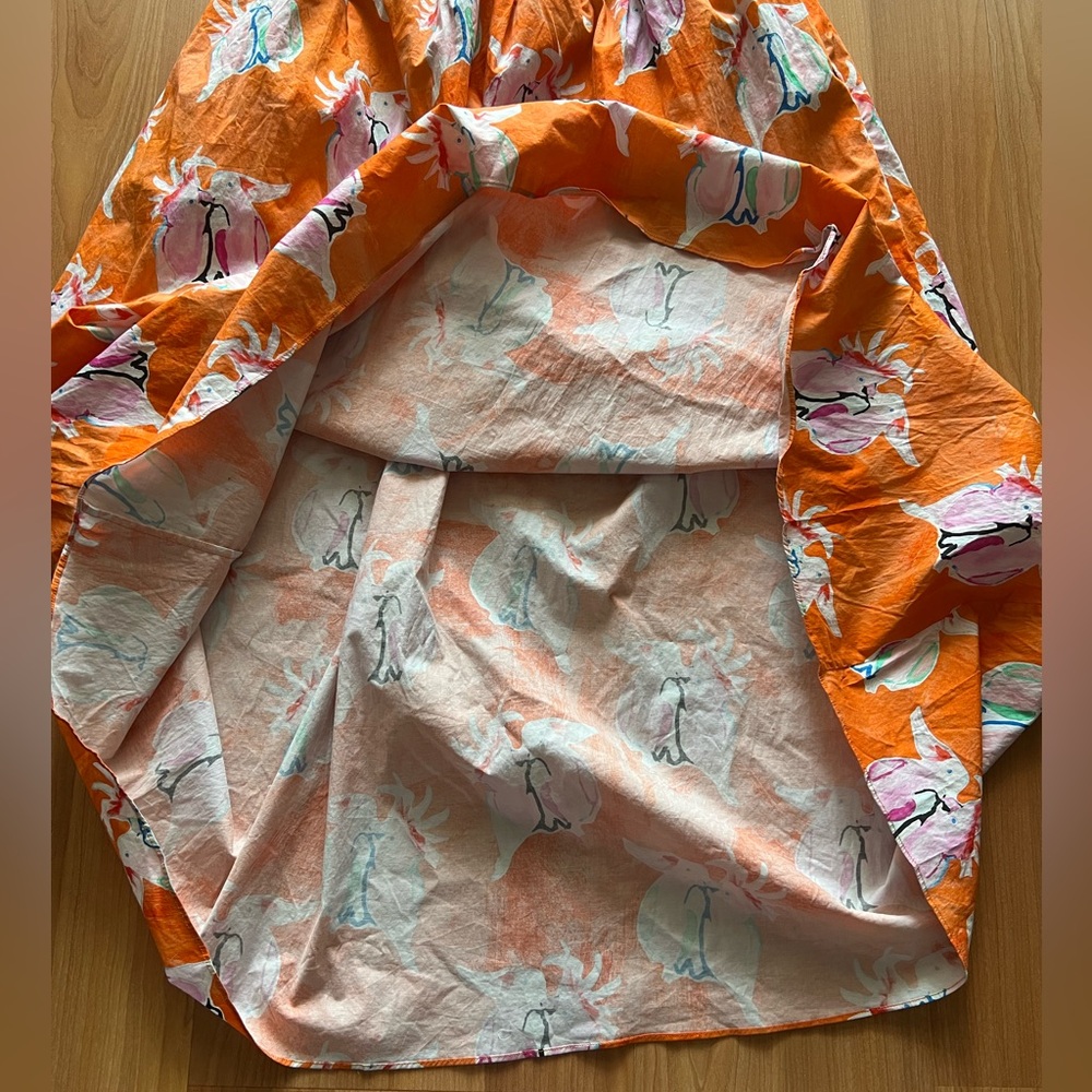 Rachel Antonoff Pink and Orange Maxi Dress with Playful Print - Picture 14 of 16